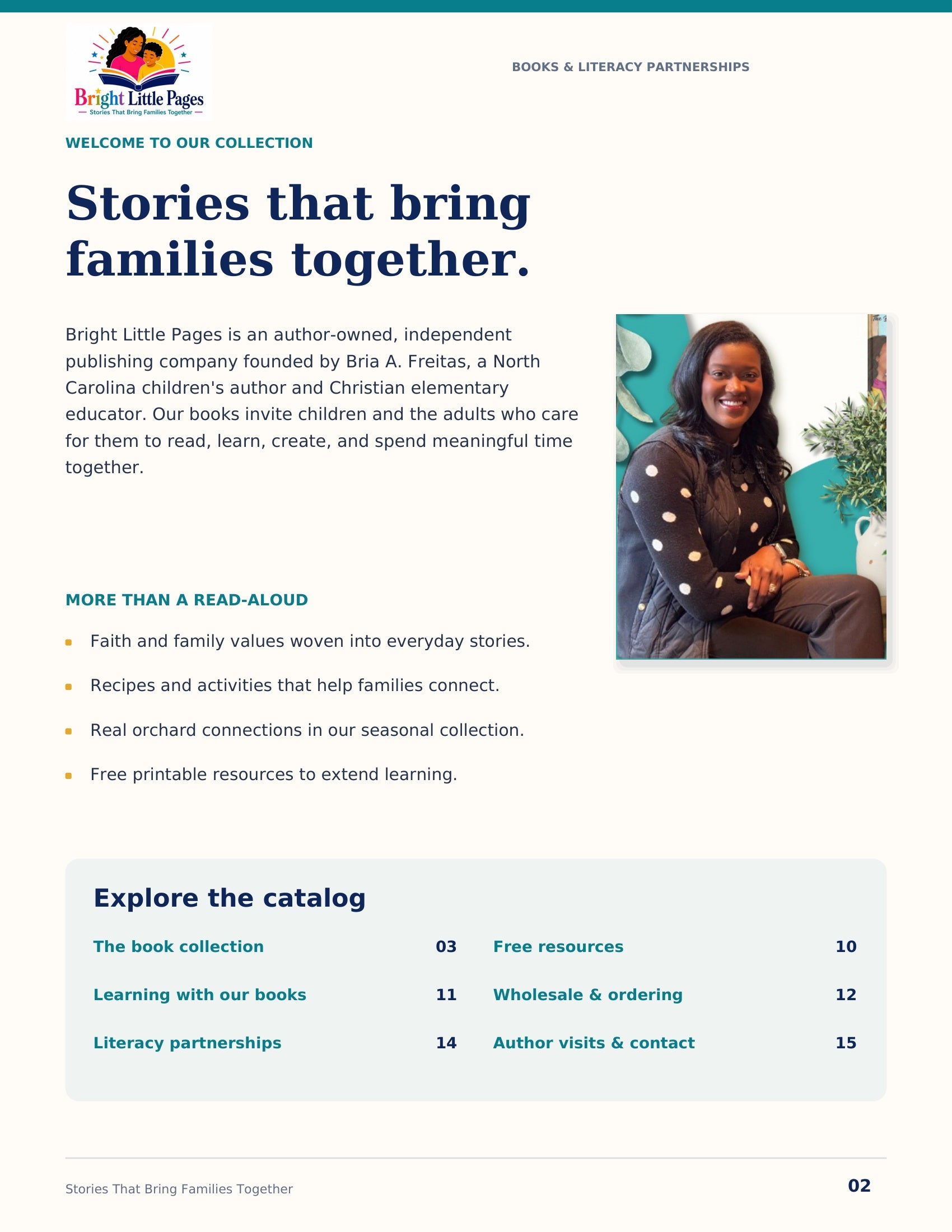 Bright Little Pages catalog, page 2 of 17