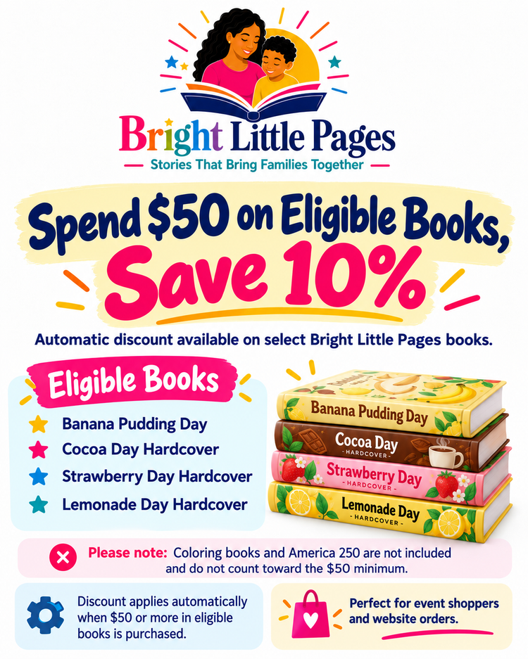 Bright Little Pages books eligible for the 10% discount