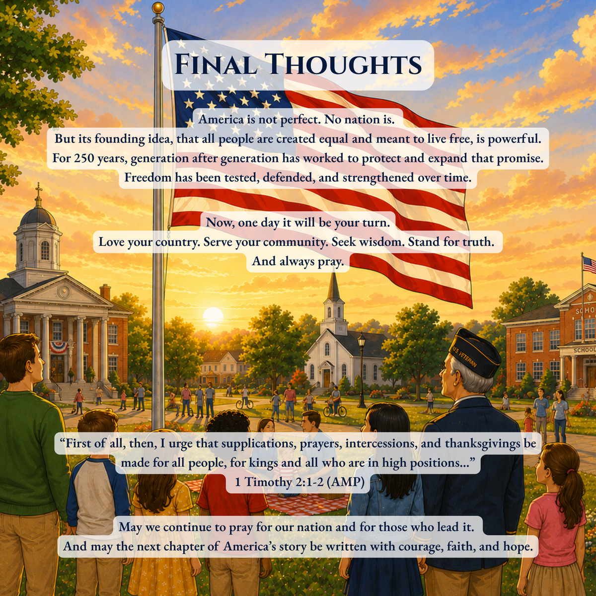 Interior page from America: 250 Years of Miracles