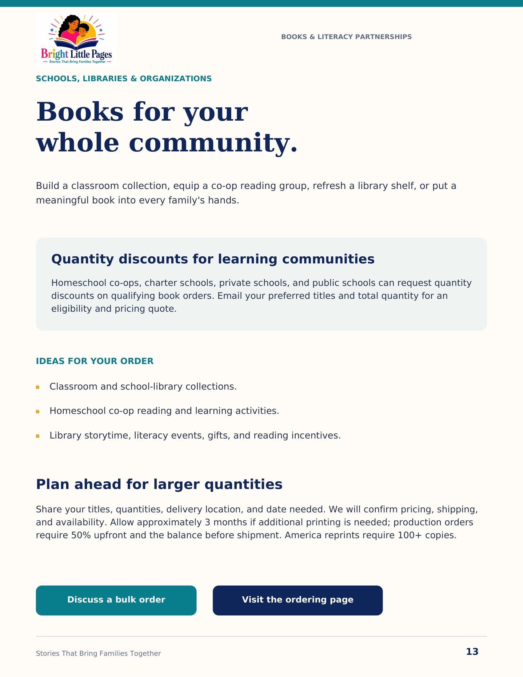 Bright Little Pages catalog, page 13 of 17
