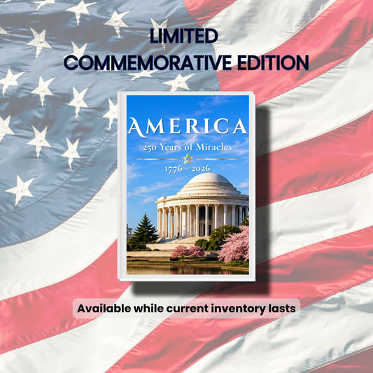 America: 250 Years of Miracles book cover - patriotic commemorative picture book for kids