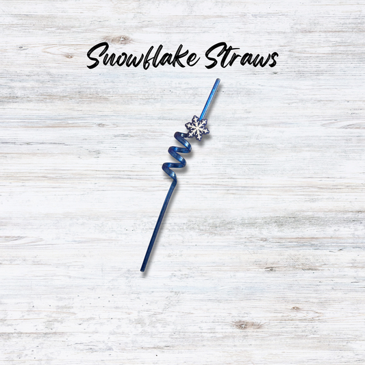 Reusable Snowflake Straw